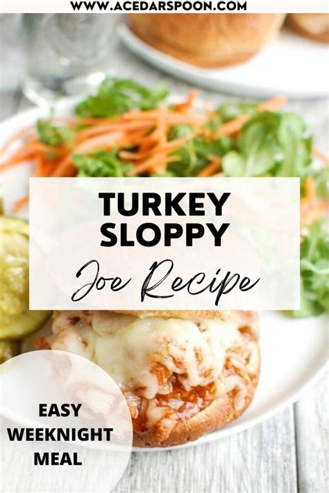 Turkey Sloppy Joes A Cedar Spoon