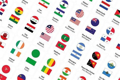 200 Flags From Around The World Custom Designed Illustrations