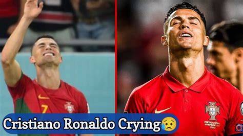Cristiano Ronaldo Crying After He Score Goal Against Ghana In Worldcup