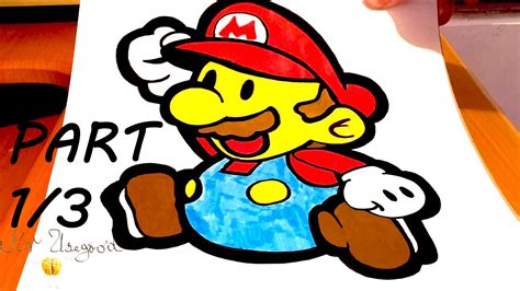 Diy How To Draw Super Mario Characters Step By Step Easy Paper Mario