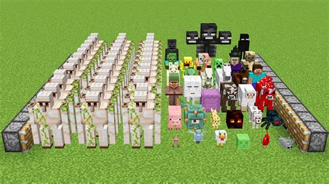 All Mobs And 1000x Golems Combined Youtube