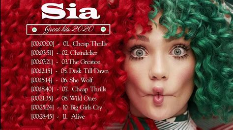 Sia Greatest Hits Full Album Sia Best Songs Playlist Youtube