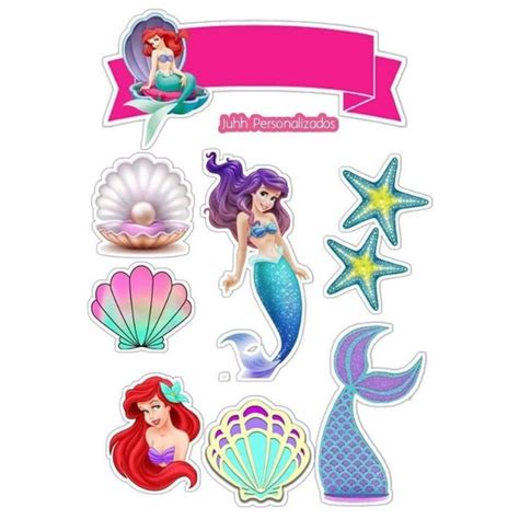 Little Mermaid Printed Cake Topper Shopee Philippines