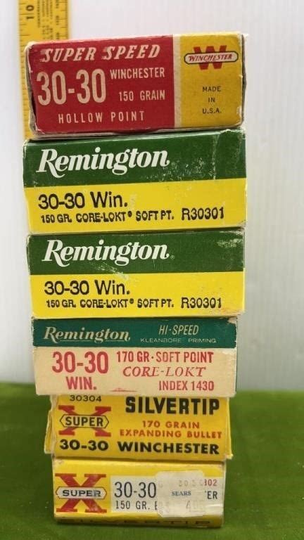 6 Boxes Of 30 30 Ammo Some Boxes Are Full Live And Online Auctions On