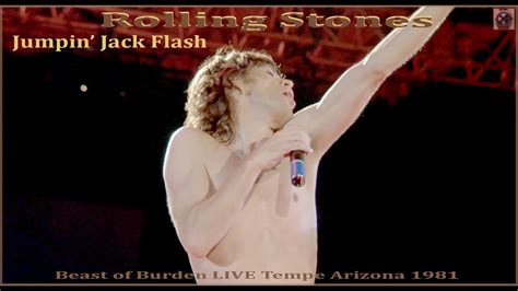 The Rolling Stones Jumpin Jack Flash 1981 Live ~hdd~1920p Youtube