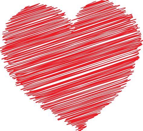 Red Scribble Heart Kostenloses Stock Bild Public Domain Pictures