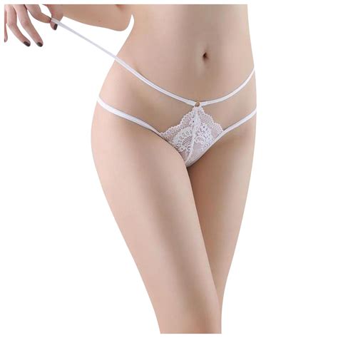 Ydkzymd Womens Panties Briefs G String Thong See Through Strappy Lacepanties Underwear