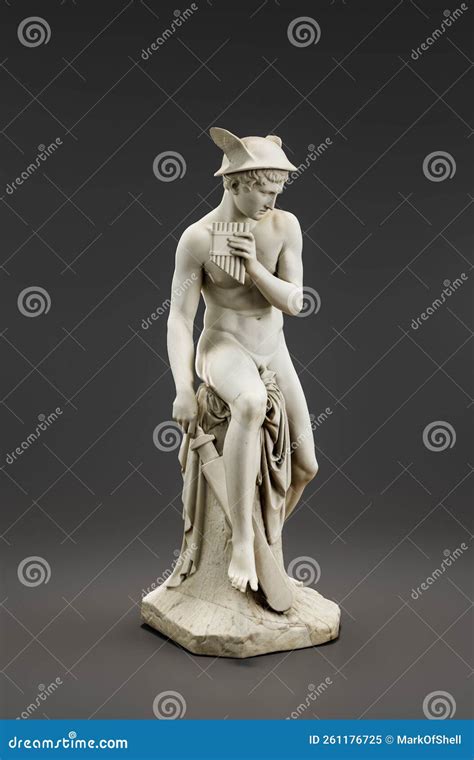Ancient Statue Of Mercury The Greek God Hermes Who Played The Syrinx