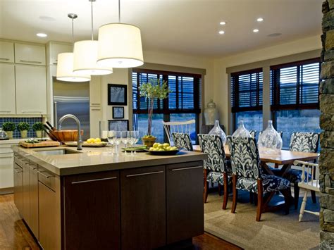 Besides, a small kitchen dining room combo will make entertaining more effortless as well. Kitchen and Dining Combination With a View | HGTV