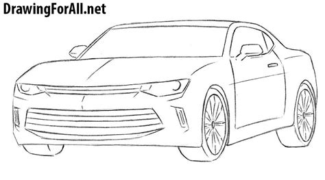 How To Draw A Chevrolet Camaro