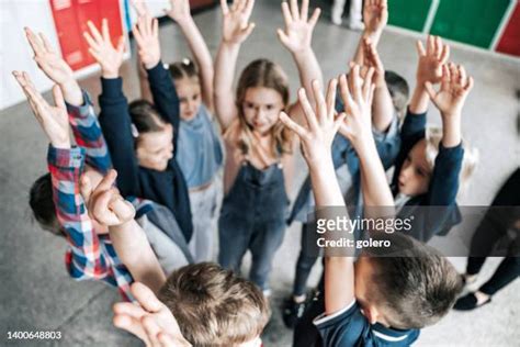 Children Cheering And Classroom Photos And Premium High Res Pictures