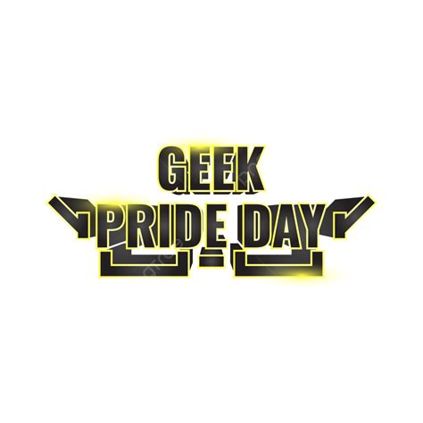 Geek Pride Vector Png Images Geek Pride Day Design With Half Square