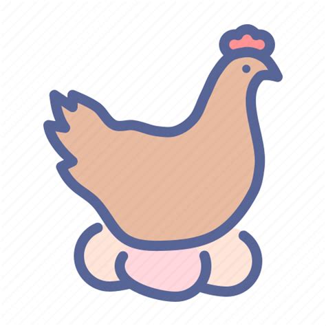 Chicken Eggs Hen Poultry Icon