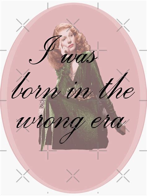 I Was Born In The Wrong Era Redhead Sticker For Sale By Lahatfield