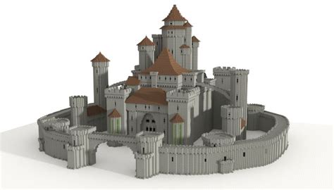 It has many language versions available. Castle (unfurnished), creation #5599 | Minecraft castle ...