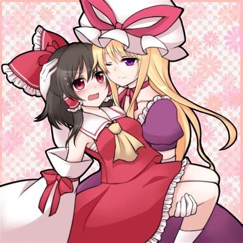 Hakurei Reimu And Yakumo Yukari Touhou Drawn By Shiohachi Danbooru