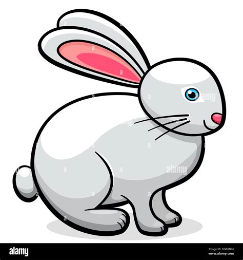 Vector Cute Rabbit Cartoon Illustration Stock Vector Image And Art Alamy