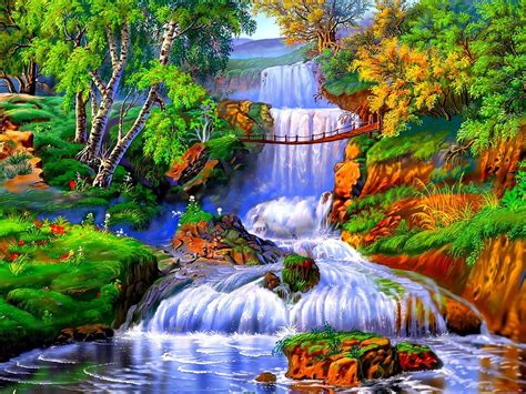 Paradise Waterfall Wallpapers Top Free Paradise Waterfall Backgrounds