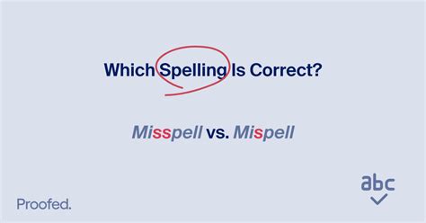 Spelling Tips Misspell Or Mispell Proofeds Writing Tips