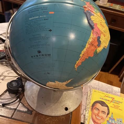 Vintage Nystrom World Globe Sculptural Relief 16 Globe 5000 Picclick