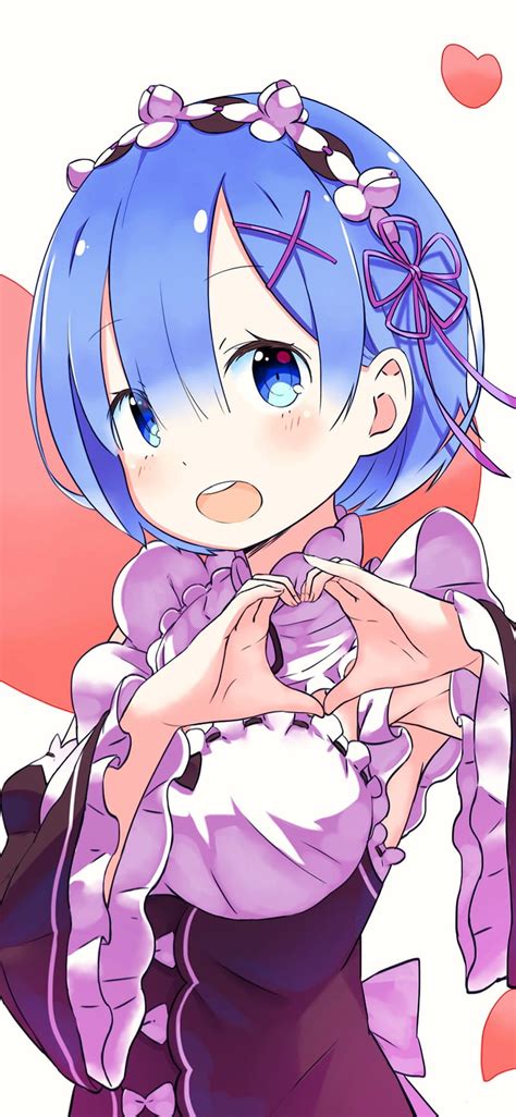 1080p Free Download Rem Anime Drawings Rezero Hd Phone Wallpaper