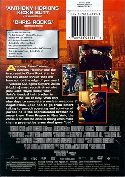Bad Company Dvd 2002 Dvd Empire