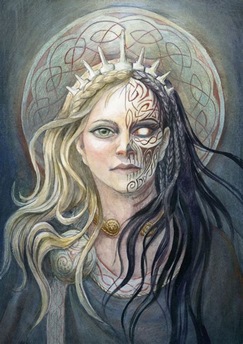 Hel Art Print By Hannah Böving Norse Goddess Norse Mythology Tattoo