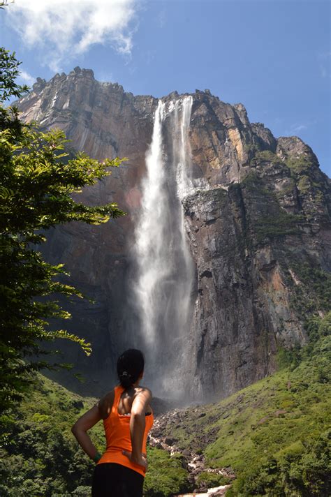 Salto Angel Canaima Venezuela Venezuela Outdoor Waterfall