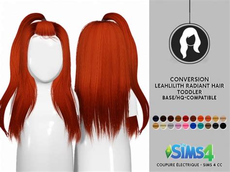 Sims 4 Hairs ~ Coupure Electrique Leahlilith S Radiant