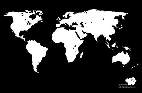 Mapa Mundi Negro Mapa Images