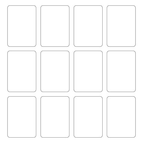 8 Best Images Of Blank Playing Card Printable Template For Word Blank