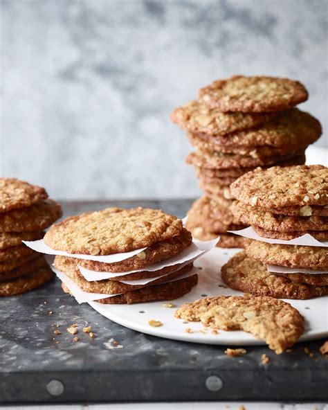 Chewy Coconut Cookies Anzac Biscuits Recipe Delicious Magazine