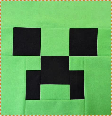 Minecraft Creeper Quilt Block · How To Make A Patchwork Quilt · Sewing
