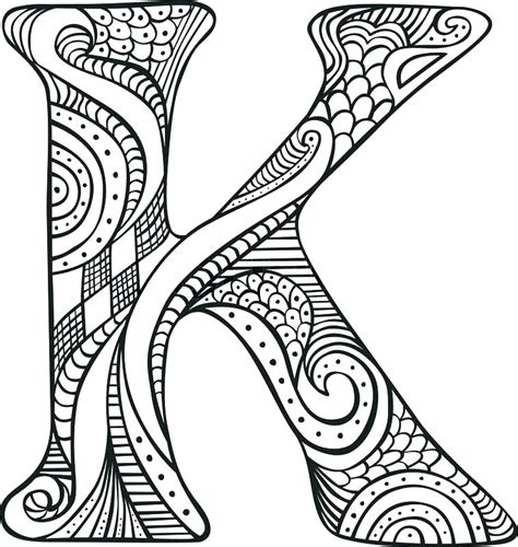 Free printable alphabet coloring pages from a to z we have them all! Alphabet Coloring Pages For Adults at GetColorings.com ...