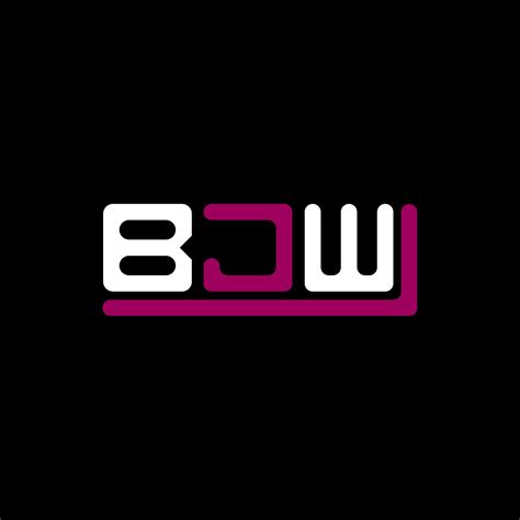 Bjw Letter Logo Creative Design With Vector Graphic Bjw Simple And