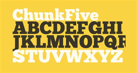 Chunkfive Free Font What Font Is