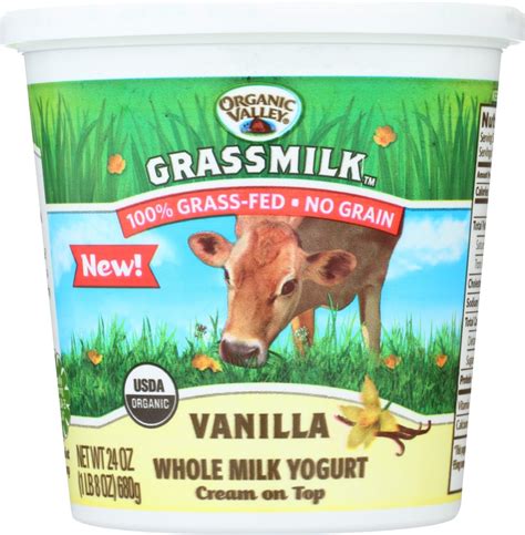 Buy Organic Valley Vanilla Grassmilk Yogurt Whole Milk Oz Online