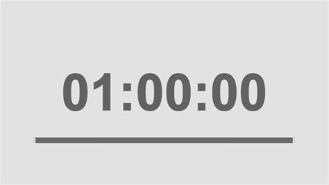 60 Minute Countdown Timer With Signal 1 Hour Timer Youtube