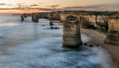 Twelve Apostle At Sunset The Twelve Apostles Long Exposure Sunset The