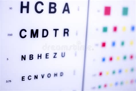 Optician Eye Test Chart Stock Image Image Of Medicine 91749259