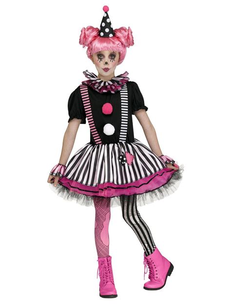 Girls Pinkie The Clown Costume