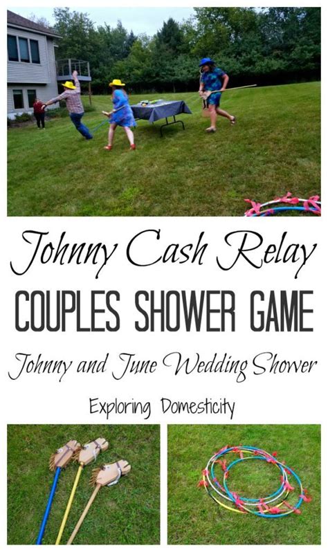 Johnny Cash Relay Couples Shower Game ⋆ Exploring Domesticity Couple