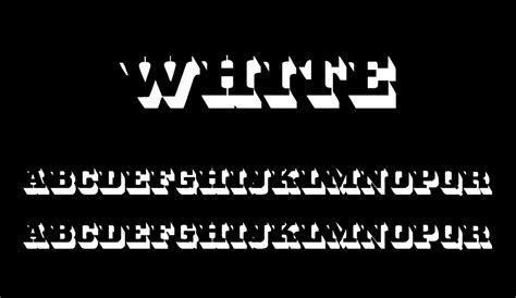 White Font Free Font