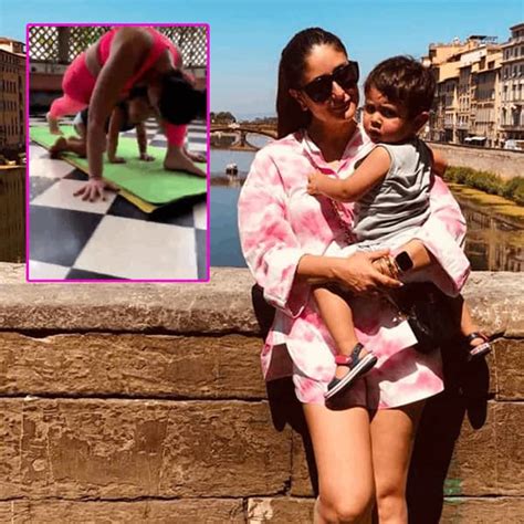 Kareena Kapoor Khan And Jeh Ali Khan Clubbing Yoga With Some Fun Is The Cutest Thing You Will
