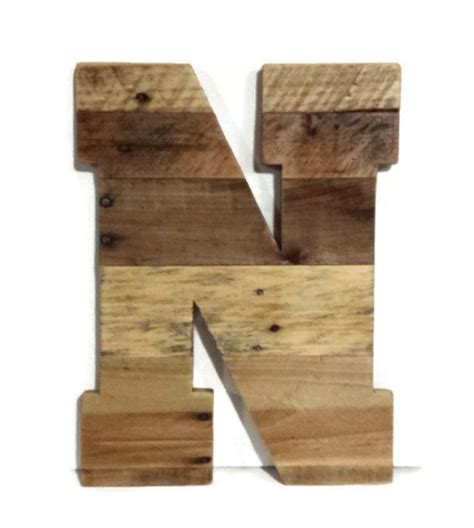 16 Wood Letters Rustic Home Decor Wedding Decor Nursery By Raymels In