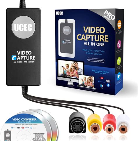 ucec usb 2 0 video capture device pro version vhs to digital converter digitize video for