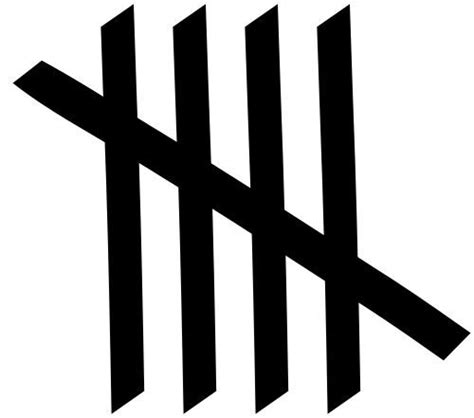This Picture Shows A Set Of 5 Tally Marks Tally Marks Are Handy For