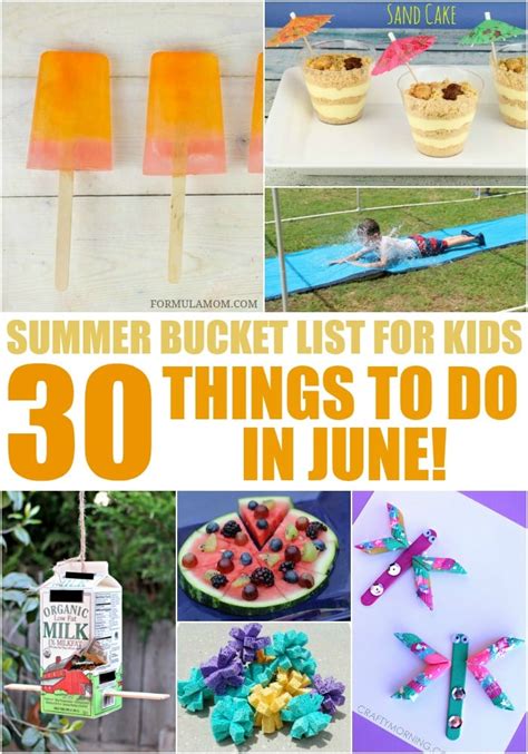 Summer Bucket List For Kids 30 Things To Do In June Summer Bucketlist