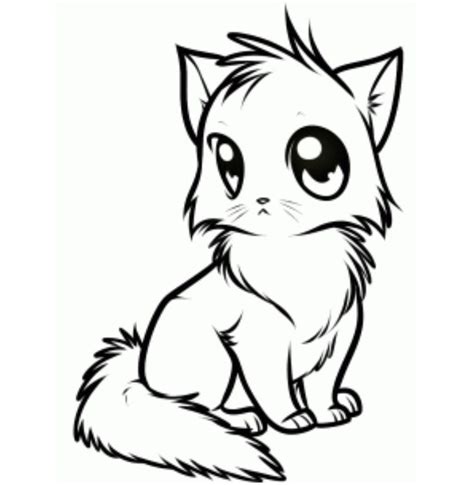 Easy Cute Cat Drawing At Getdrawings Free Download