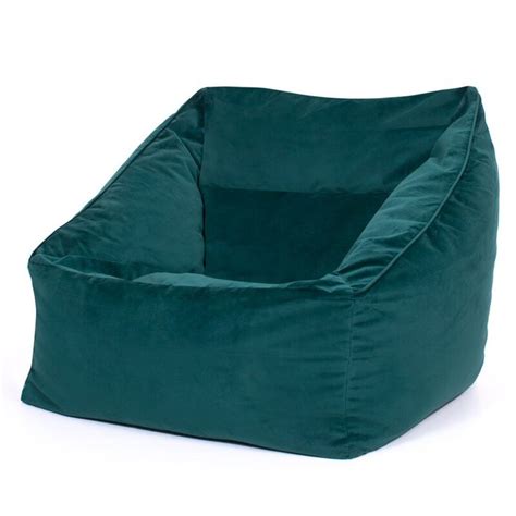 A pop of luxury with a shimmering velvet fabric, this bean bag is an indulgence. Genevieve Velvet Bean Bag Chair in 2020 | Bean bag chair ...